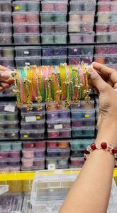 MOST VIRAL KASHMIRI BANGLES & CHURIYAN ORIGNAL KASHMIRI NOT PAKISTANI ( 4 BANGLES & 15 CHURI)