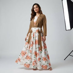 sleeve'less maxi with koti