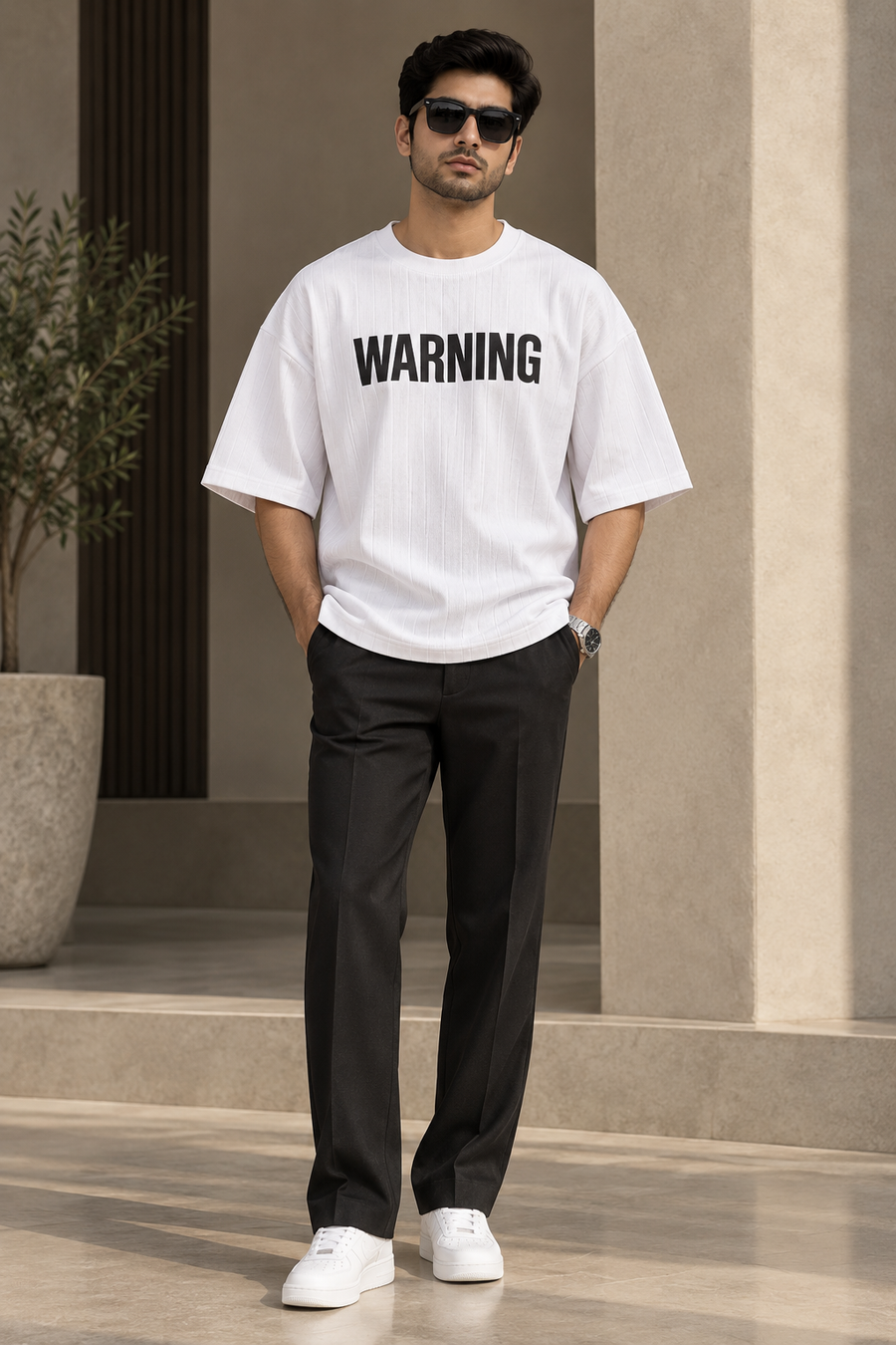 Embossed Printed Dropshoulder – Premium Needle Interlock |