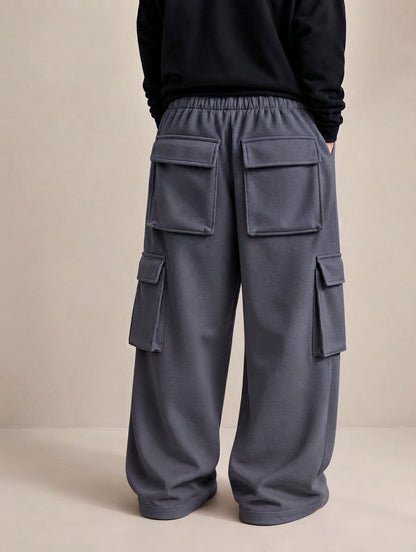6-Pocket Cargo Baggy Trouser – Premium Cotton Fleece |