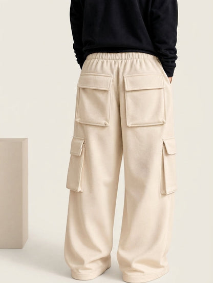 6-Pocket Cargo Baggy Trouser – Premium Cotton Fleece |