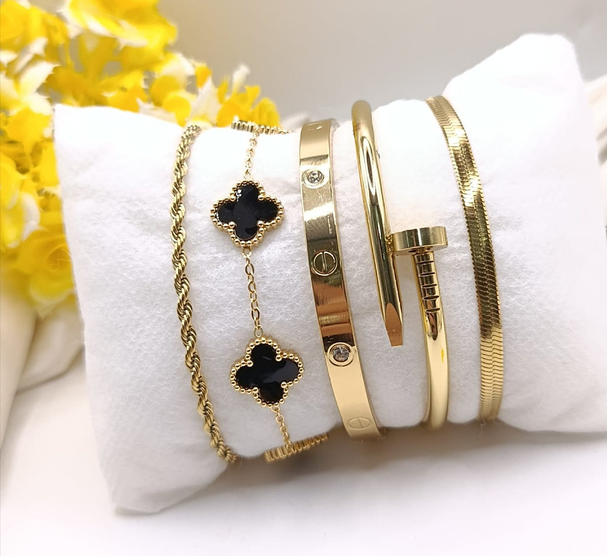 Stainless Steel Bracelet Set