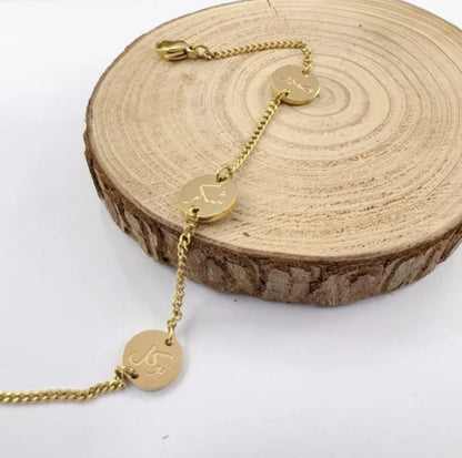 Sabar Shukr & Tawakkul Gold Bracelet