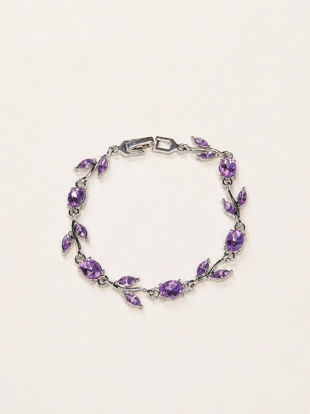 Elegant  Tulip Pink Crystal Bracelet